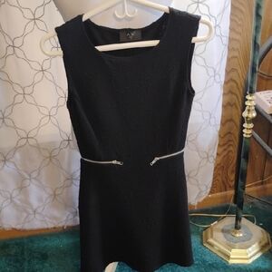 AX Paris Black Mini Dress with Silver Accents
